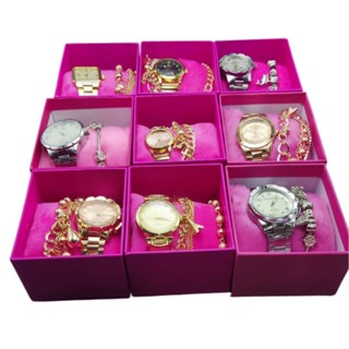 Kit Relógio Feminino Com Pulseira Elegante Cores Sortidas em Oferta na Shopee