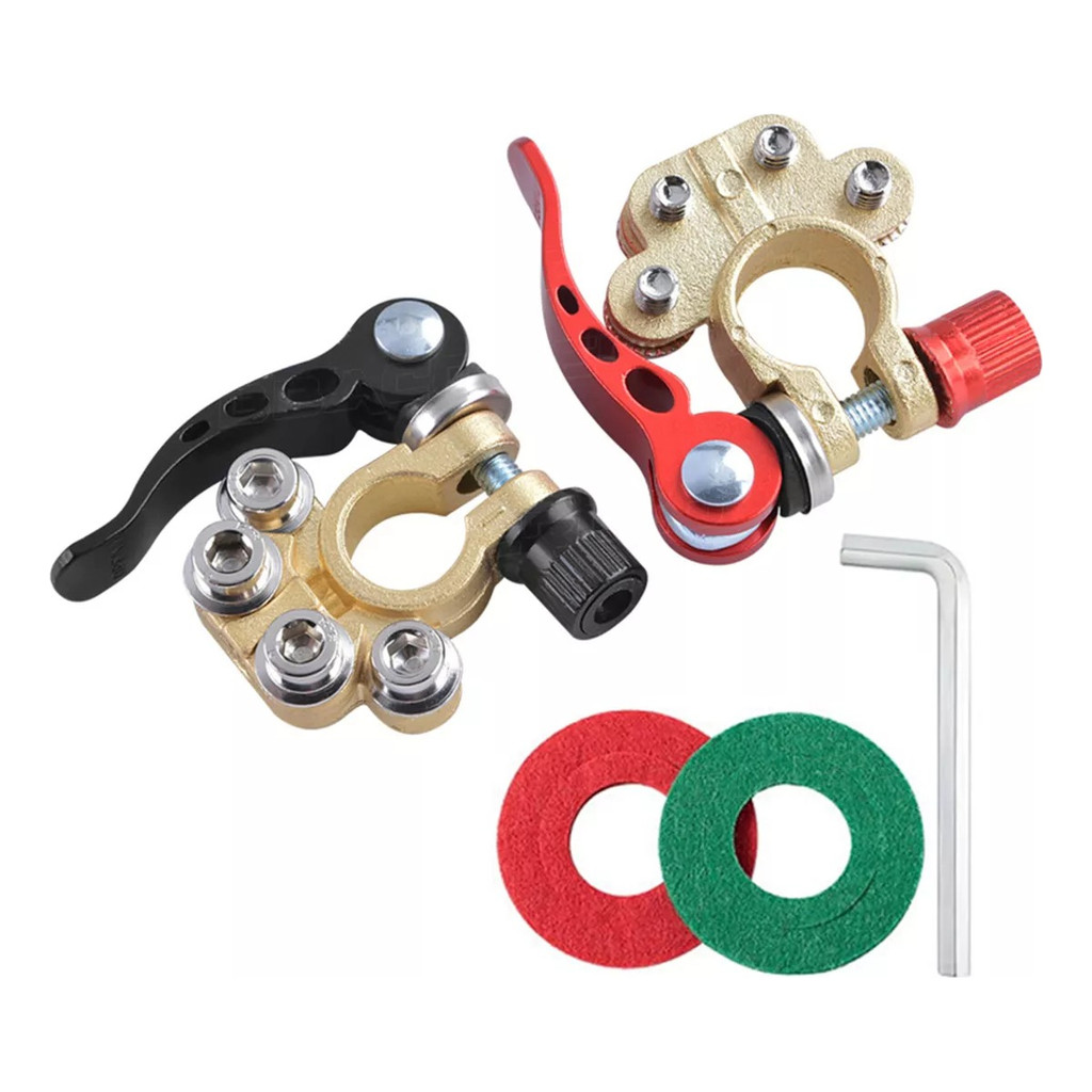 KIT par terminal de Bateria 12v 24v Positivo e Negativo Automotivo para Carro , caminhão em Oferta na Shopee