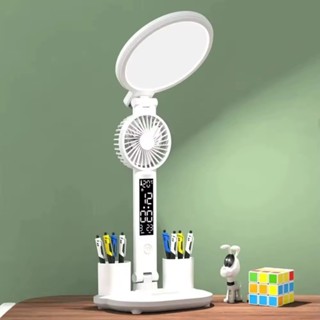 Luminária com Ventilador Mesa Touch 7W Luz Fria e Quente 40 LEDs Onistek ON-LM302 em Oferta na Shopee