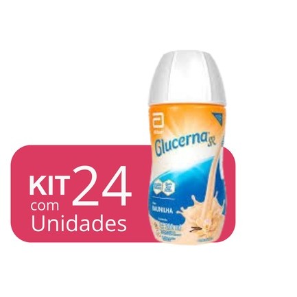 Kit 24 Unidades Glucerna SR Sabor Baunilha 200ml em Oferta na Shopee