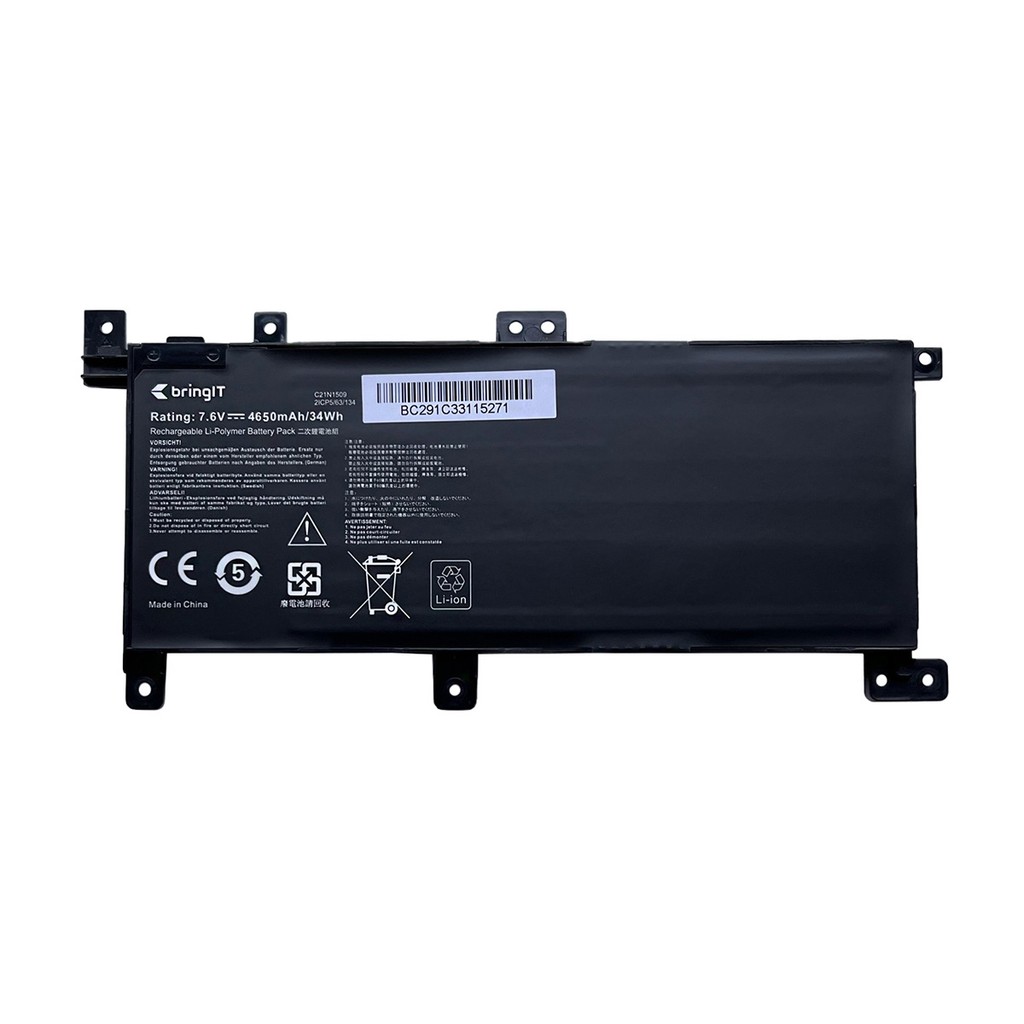 Bateria para Notebook Asus X Series X556UQ | 4650 mAh - Computers & Accessories