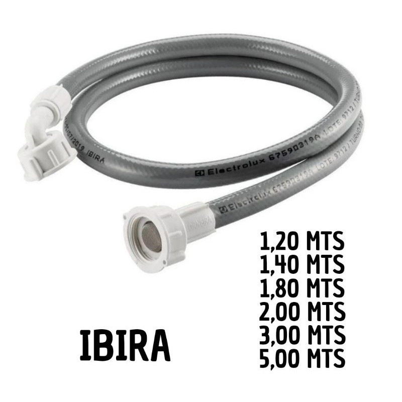 Mangueira para maquina de lavar de Entrada para Maquina de Lavar Ibira Universal Resistente