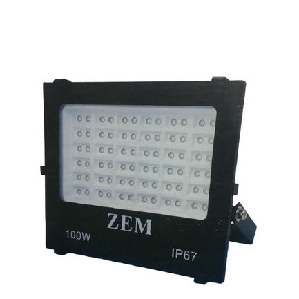 Refletor led zem 100w 3000k (luz amarela)