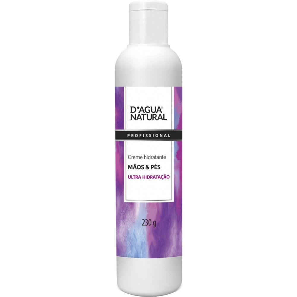 Creme Hidratante Mãos e Pés, D'agua Natural, 230 g