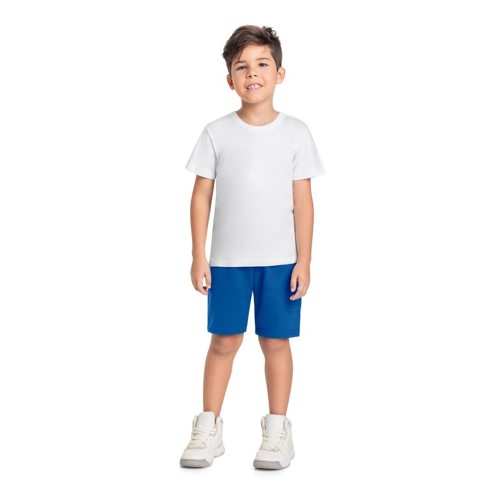 Camiseta Básica Infantil em Meia Malha para Menino Bee Loop