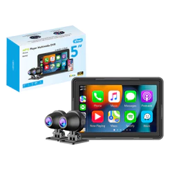 Multimídia para Moto DVR 5" IPS CarPlay Android Auto Bluetooth IP67 Knup KP-RA932