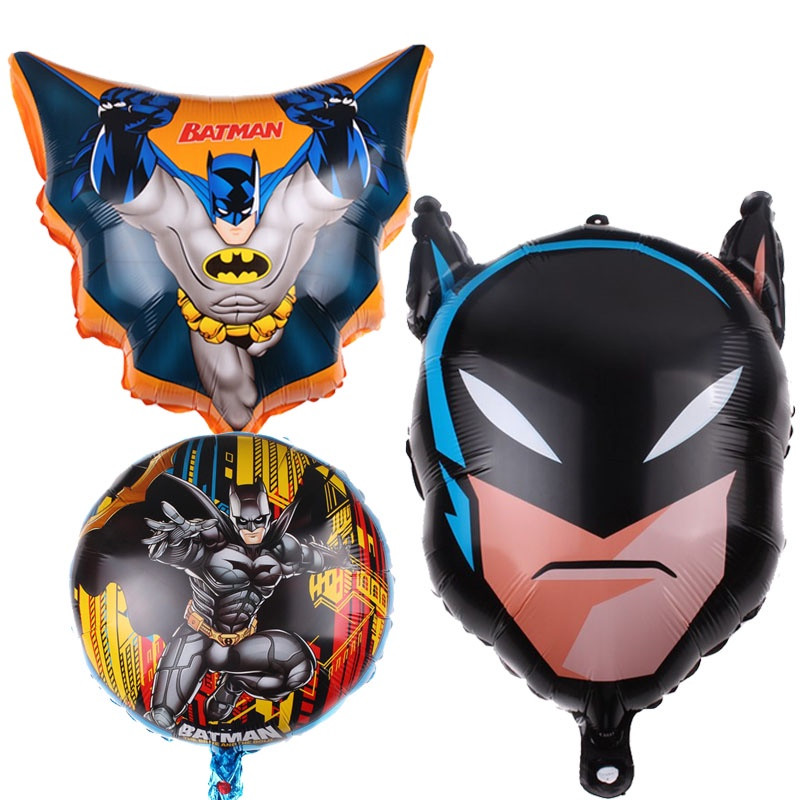 Super-Homem Balão De Alumínio Filme Hero Desenhos Animados Batman Brinquedo feriado para festa de aniversário infantil