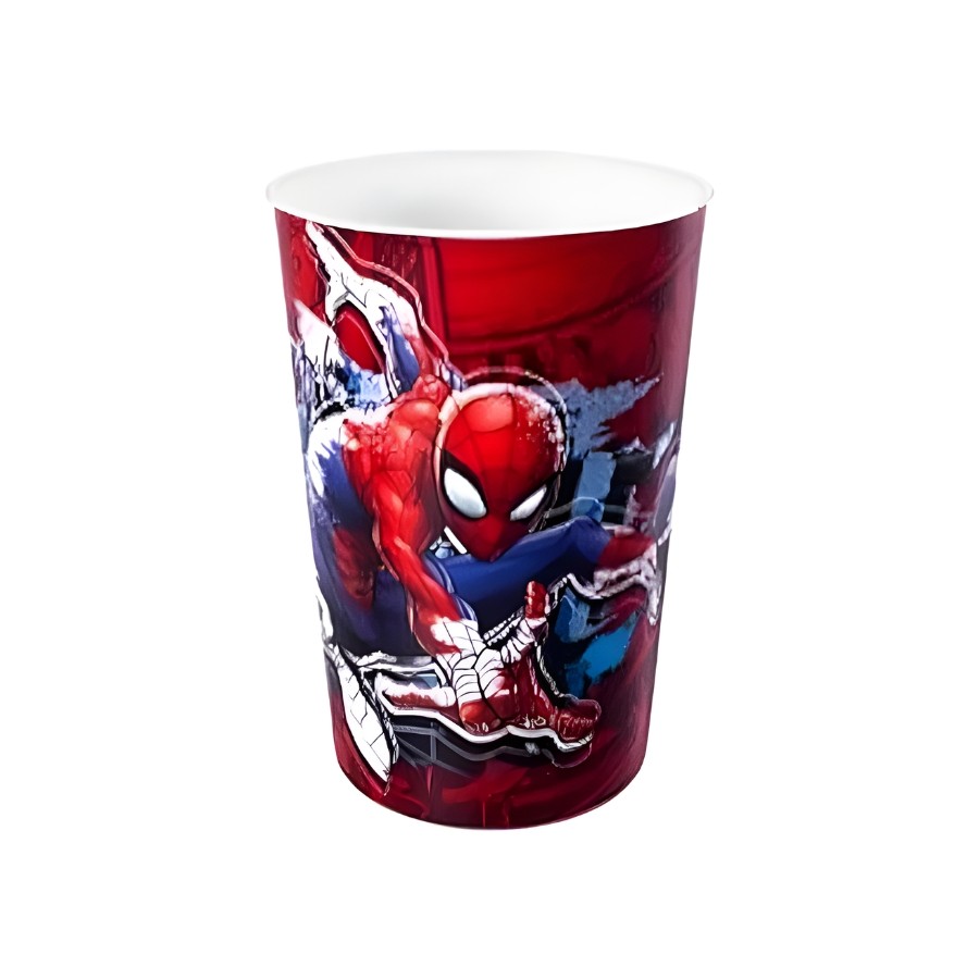 Copo de Plástico Homem Aranha Lançando Teia - 320ml - 1 unidade - Disney Original - Rizzo