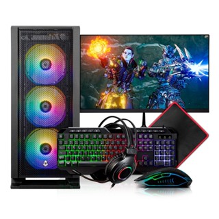 PC Gamer Completo Mancer, Intel i7, RX 580 8GB, 16GB DE RAM, SSD 480GB, Combo de Periféricos + Monitor 21 em Oferta na Shopee