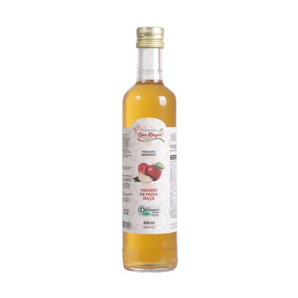 Vinagre de Maçã Orgânico 500ml - São Roque