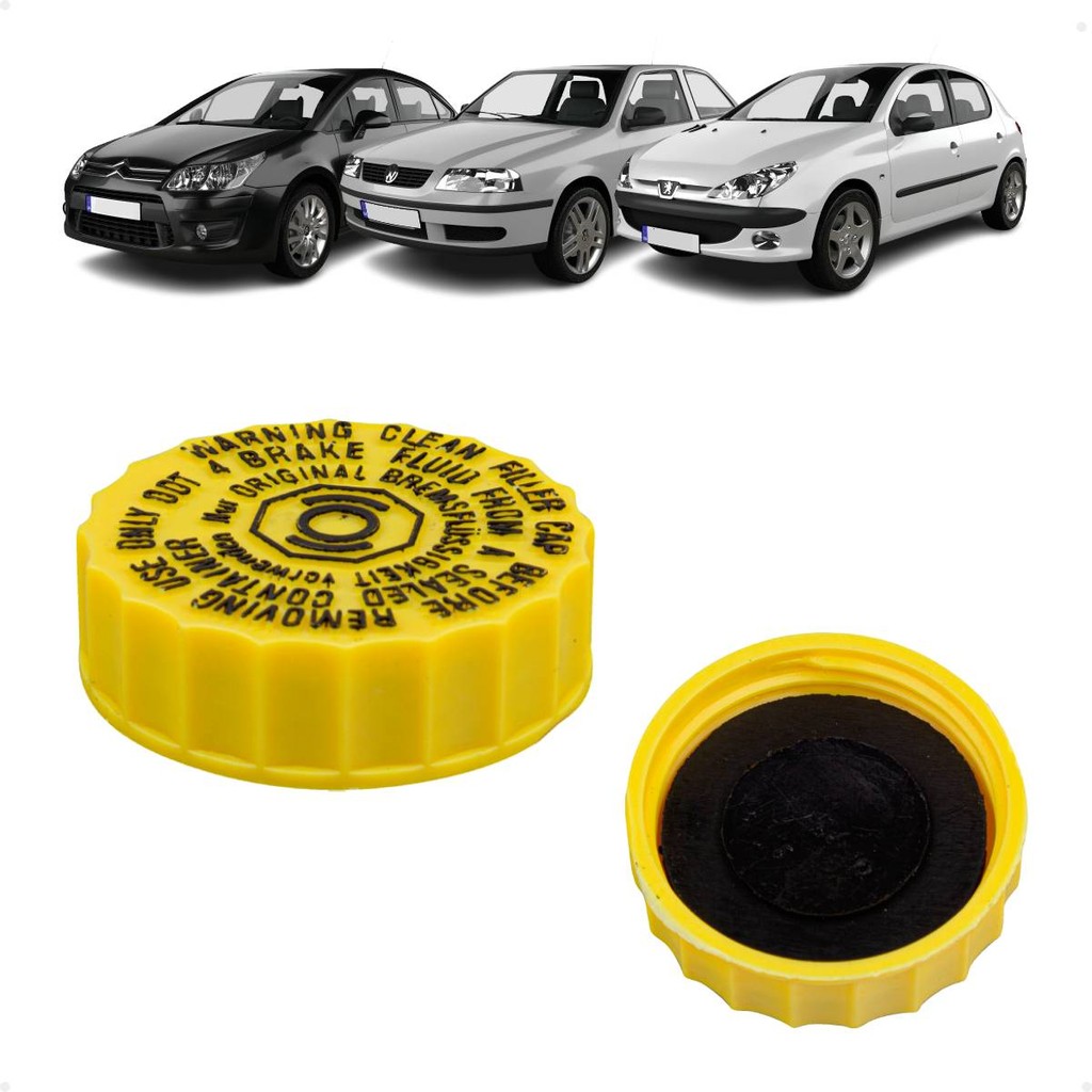 Tampa Reservatório Fluido Freio Audi A1/ Citroen C3 C4/ Fiat Ducato/ Peugeot 206 207 208 307/ Vw Amarok Fox Gol Saveiro em Oferta na Shopee