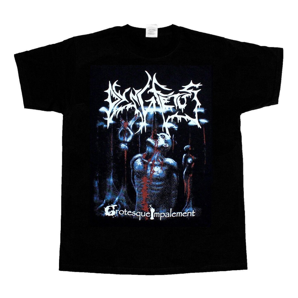 Camisetas Masculinas E Femininas De Manga Curta DYING FETUS GROTESQUE IMPALE
