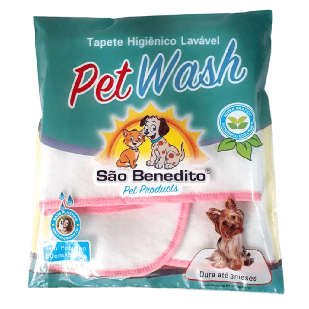 Tapete Higiênico para Cachorro Lavável Pet Wash Reutilizável Vários Tamanhos
