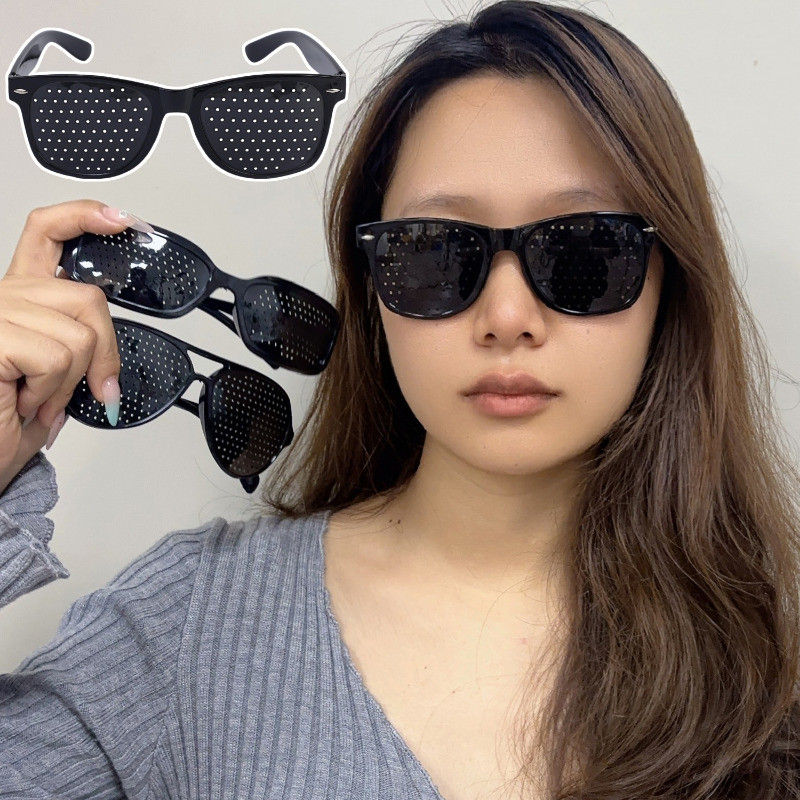 1/2/3 Unidades De Óculos Pinhole De Correção De Visão Unissex-Armação Leve E Confortável-Proteção Ocular De Tela-Antifad em Oferta na Shopee