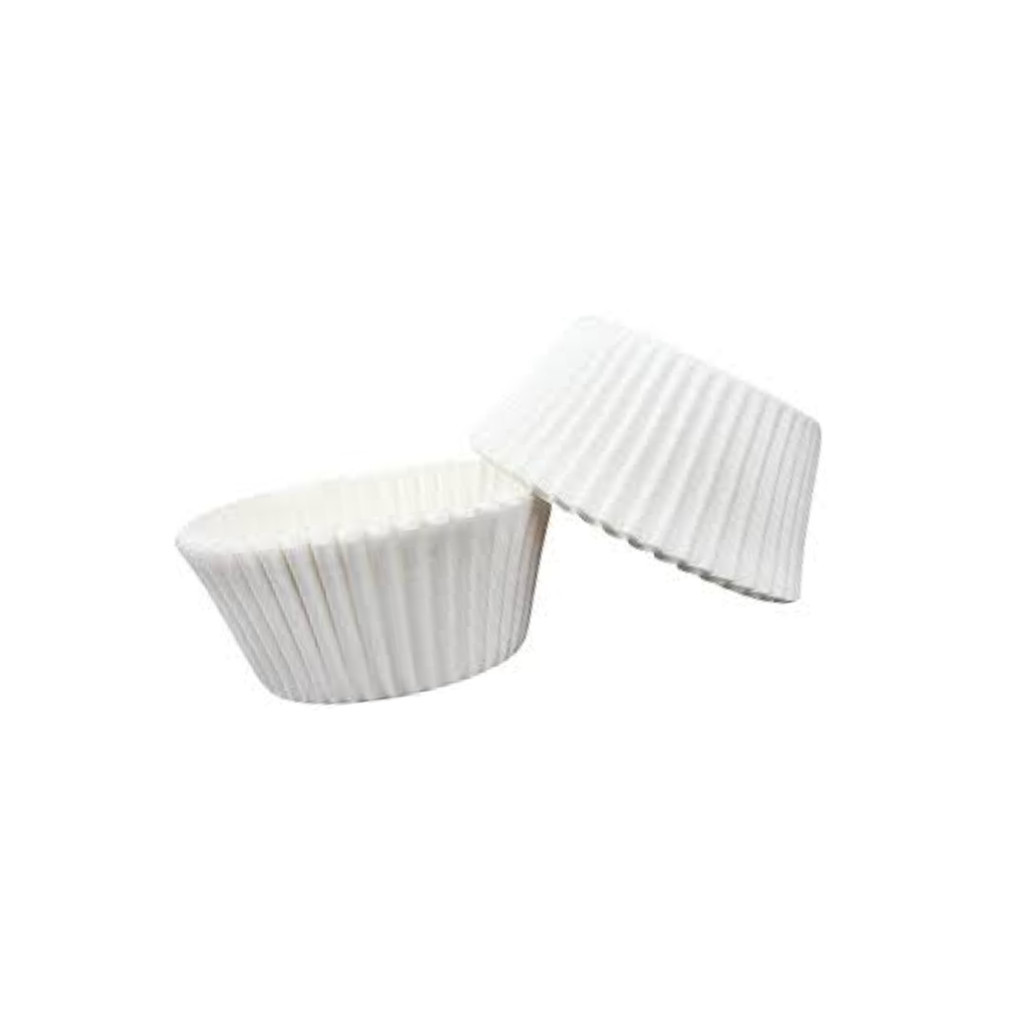 500 Forminhas De Papel N-4 Para Doces Empadas Cupcake tamanho 8,5cm (cor branca)