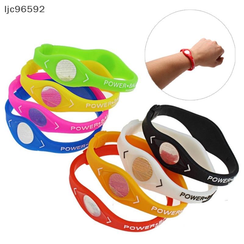 [ljc96592] Pulseira De Saúde Energética Para Pulseiras Esportivas Ion Silicone Band Gift [BR] em Oferta na Shopee