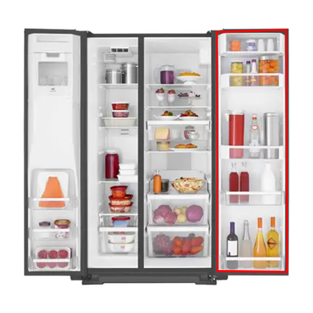 Borracha Para Brastemp Brs62 Gaxeta Geladeira Side By Side Porta Refrigerador