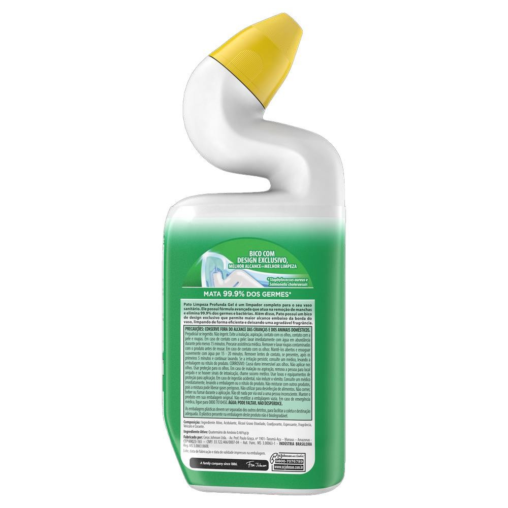Detalhes do Desinfetante Uso Geral Pinho Pato Limpeza Profunda Squeeze 500ml