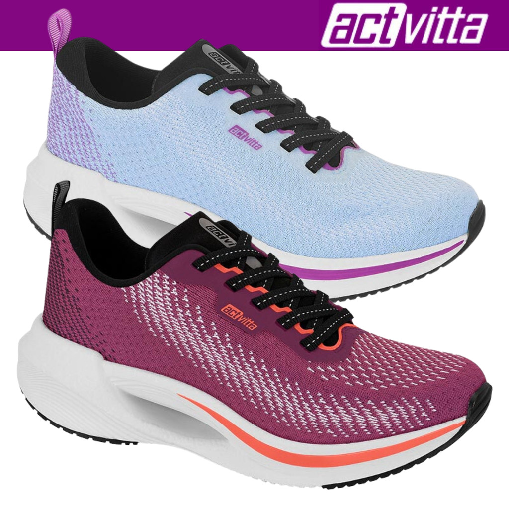 Tênis Esportivo Feminino Actvitta Confortável Caminhada Academia em Oferta na Shopee