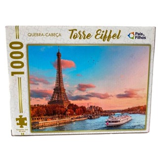 QUEBRA CABEÇA TORRE EIFFEL PARIS 1000 PEÇAS PAIS E FILHOS PUZZLE PAISAGEM PONTO TURÍSTICO FRANÇA em Oferta na Shopee