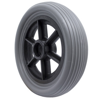 Roda Dianteira Maciça 6 Polegadas (152x39) para Cadeira de Rodas Cinza/preto em Oferta na Shopee