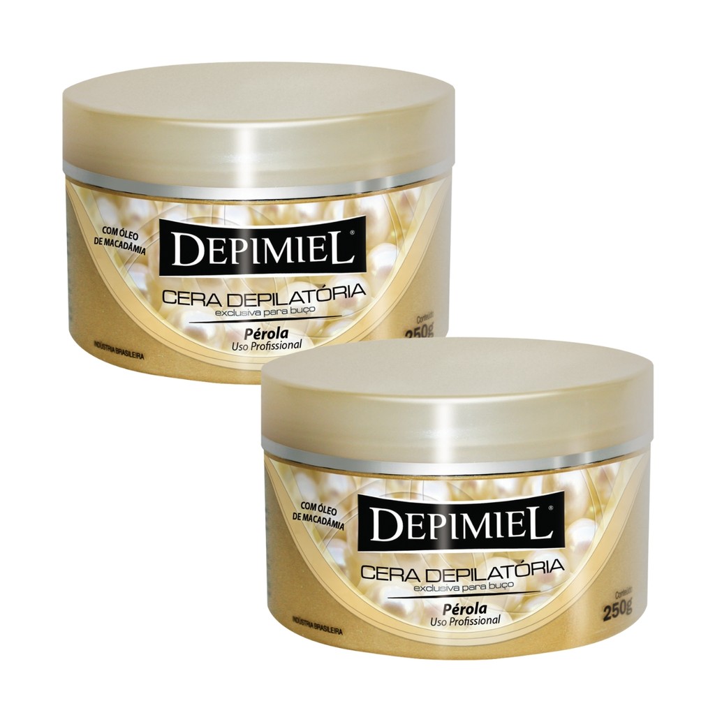 Kit 2 Ceras Depilatórias Pérola Para Buço Facial Depimiel em Oferta na Shopee