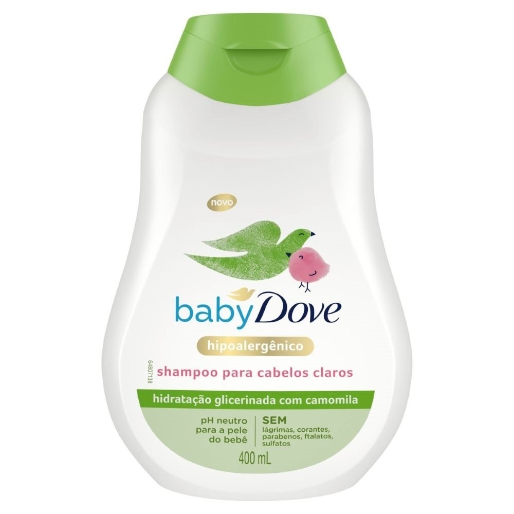 Shampoo Dove Baby Camomila Cabelos Claros 400ml em Oferta na Shopee
