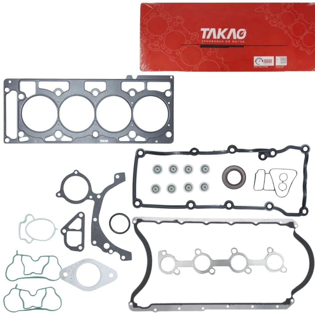 Jogo De Juntas Do Motor De Metal Fiesta Ka Courier Ecosport Focus 1.6 8v Zetec Rocam 1997 A 2014 - Spare Parts and Accessories for Vehicles