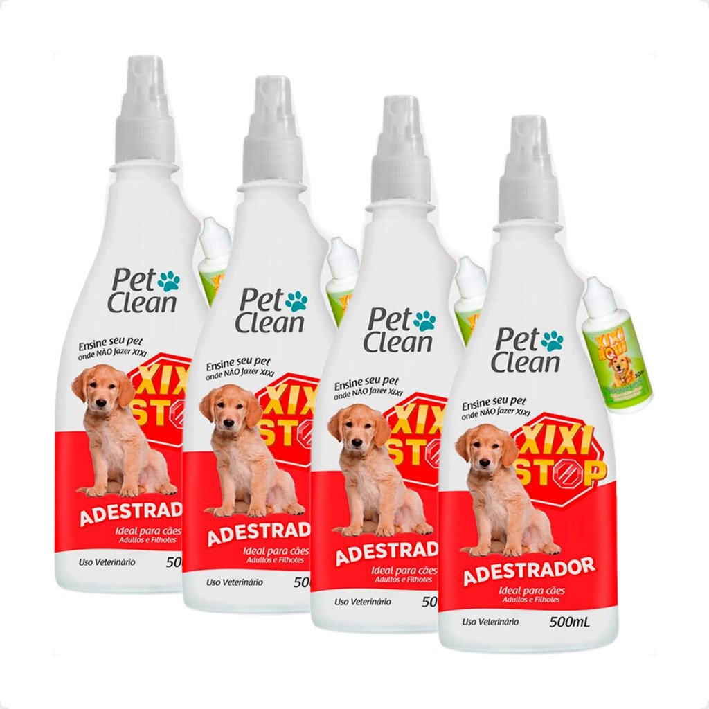 Kit 4 Educador Sanitário Pet Clean Xixi Stop + Pipi Certo para Cães em Oferta na Shopee