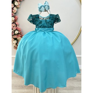 Vestido Infantil Verde Longo daminha formatura