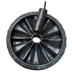 Roda Universal 8Pol. Para Carro Carrinho De Mão Carga Feira Transporte Carriola Até 100kg Multiuso