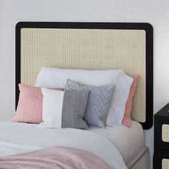 Cabeceira Cama Box Solteiro Painel Com Telinha 90cm Moss A03 Nero - Lyam Decor