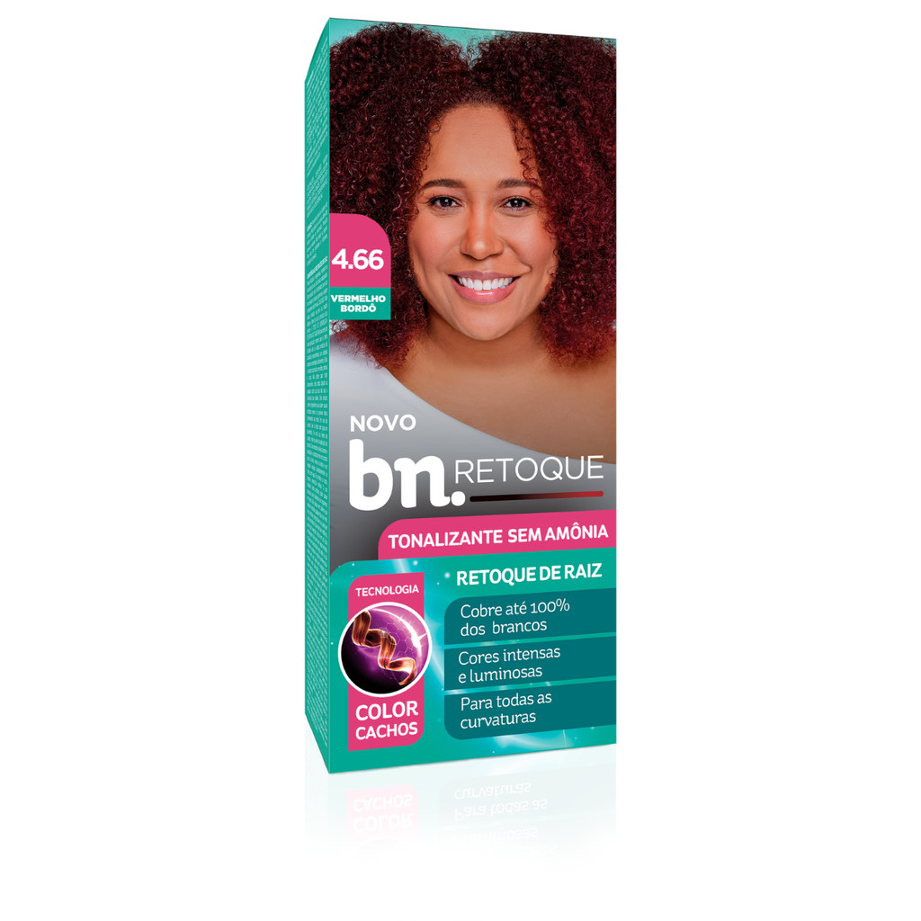 Tonalizante Vermelho Bordô 4.66 Sem Amônia 90g – Beleza Natural – Retoque Raiz bn.Cachos em Oferta na Shopee