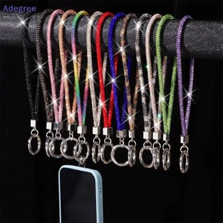 Adegree Luxo Telefone Móvel Cristal Pulseiras De Pulso Glitter Strass Cordão Chaveiro Corda Anti-Perdido Novo em Oferta na Shopee