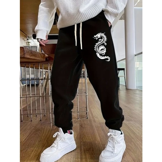 Calça Moletom Academia Dragão Básica Confortável Varias Flanelado Style