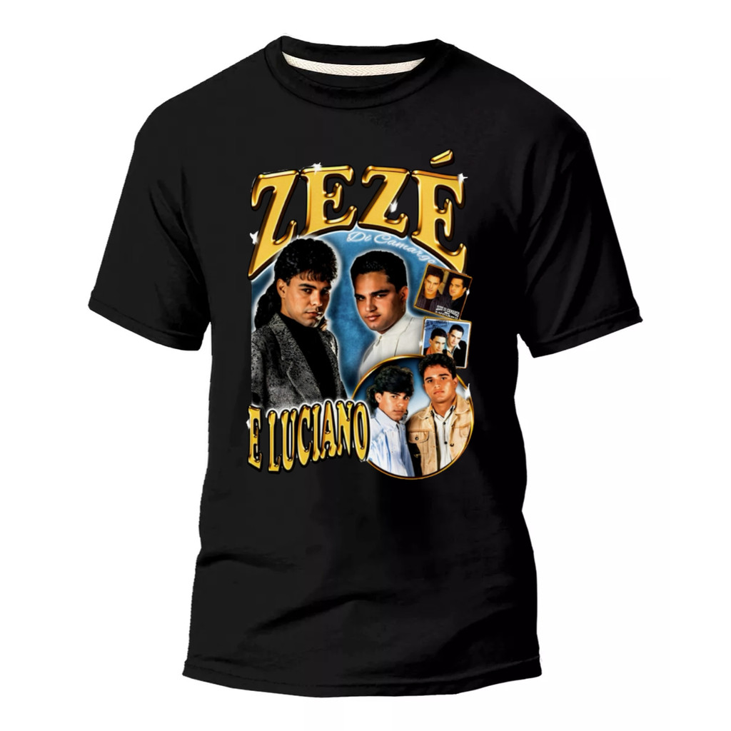 Camiseta algodão Zezé Di Camargo E Luciano em Oferta na Shopee
