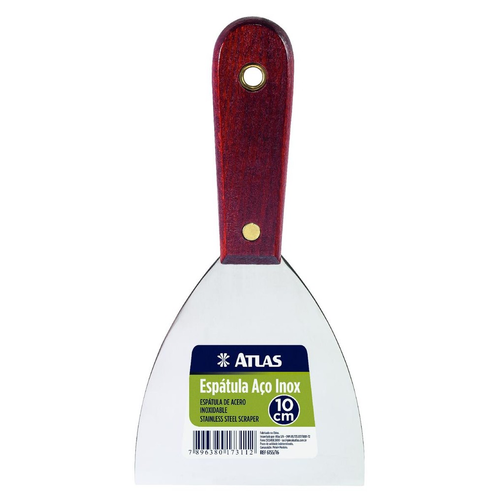 Espátula Aço Inox 10cm 6155/16 Atlas