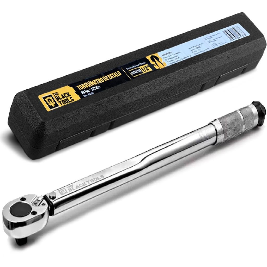 Torquímetro De Estalo 28 - 210 Nm Encaixe 1/2 Pol. Reversível Btk1200 The Black Tools - Home & Living