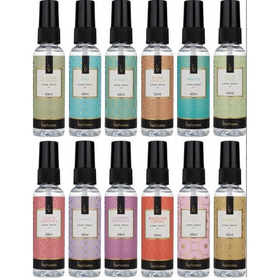 Home Spray VIA AROMA 60 ml Cheirinho para Casa