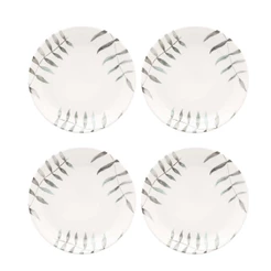 Jogo de 4 Pratos Fundos 20,5 Cm Oxford Flat Samambaia