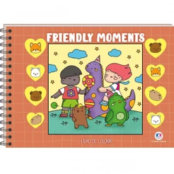 Livro Friendly Moments - Livro de Colorir