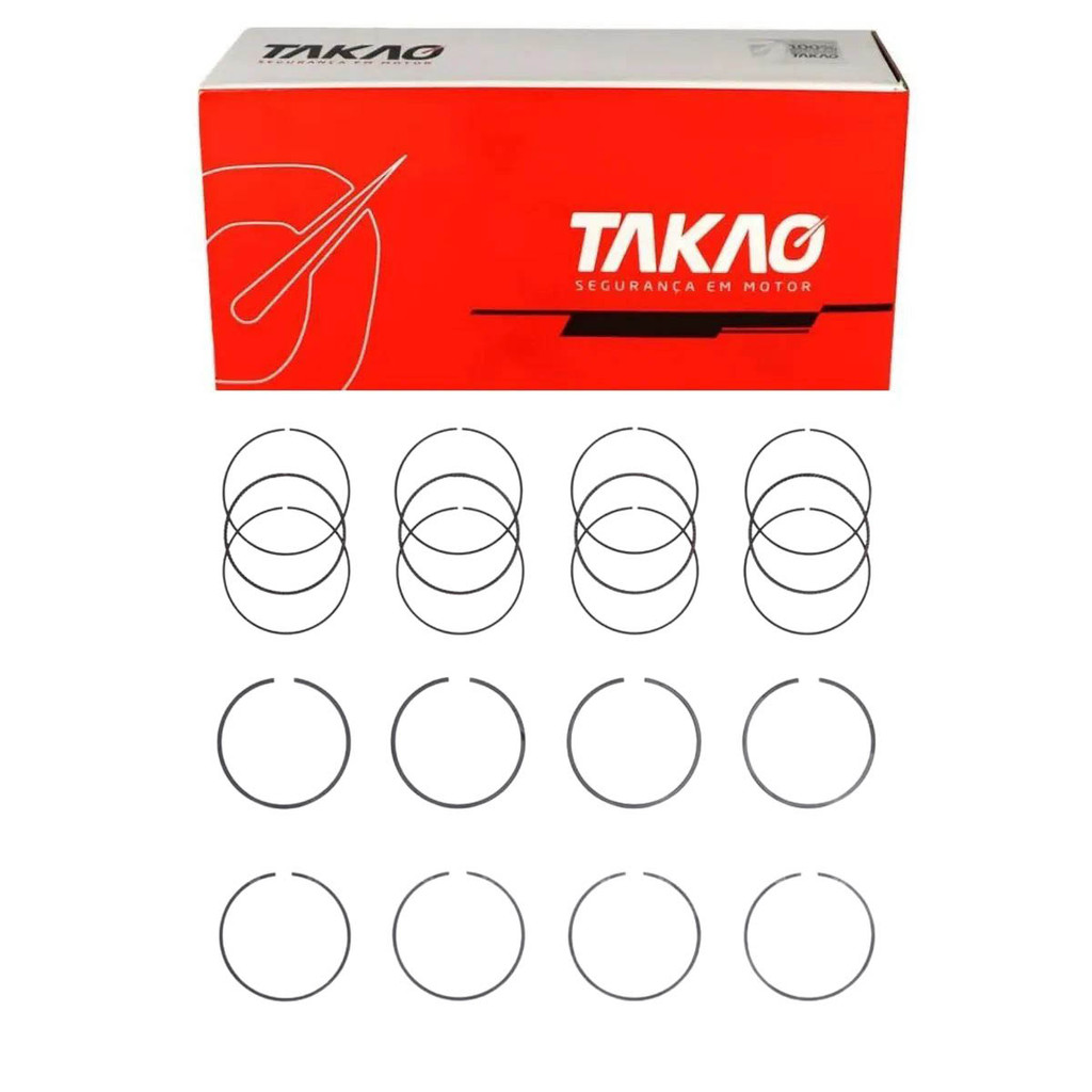 Anel Para Pistão Para Pistão Para Pistão(Jg) Focus Novo 2.0 16V 2013 A 2019 - Takao Asfo20F050