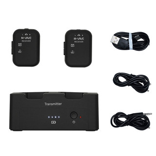 M-VAVE SWS12 WP-12 2.4G Sistema De Monitoramento De Fone De Ouvido Sem Fio SWS12 Transmissor Recarregável 2 Receptores C