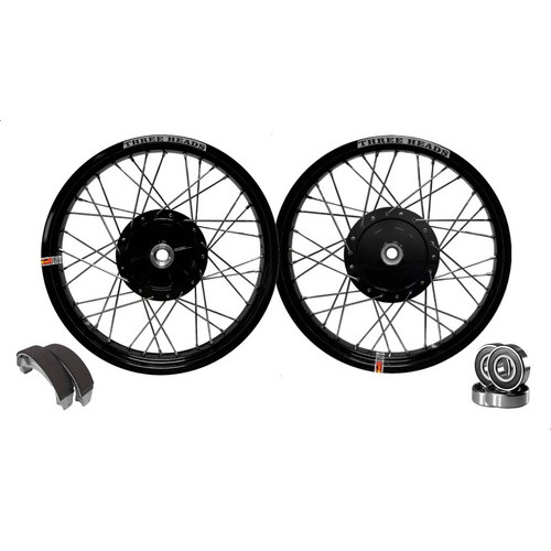 Jogo Roda Three Heads Alumínio Titan 150 Fan + Rol + Lona