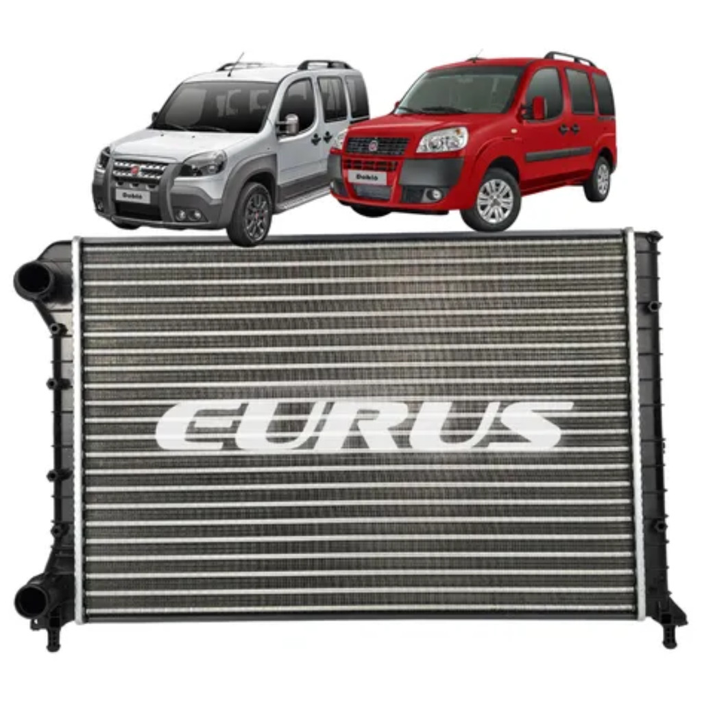 Radiador Eurus Fiat Doblo 2001 2004 2007 2010 (EU2208E) em Oferta na Shopee