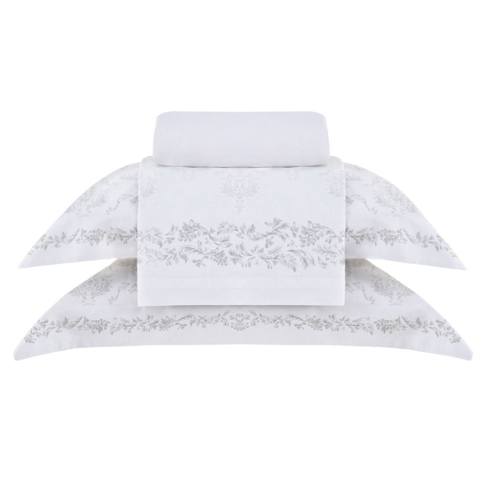 Jogo de Cama Queen Gran Percal 200 Fios Buddemeyer Majestic 100% Algodão Penteado Estampado 4 peças em Oferta na Shopee
