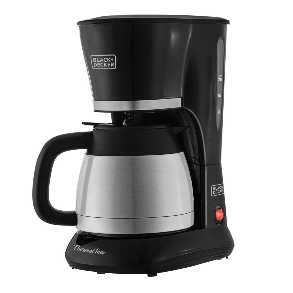 Cafeteira Inox Elétrica 25 Xícaras Black&decker 127v Filtro Cor Preto