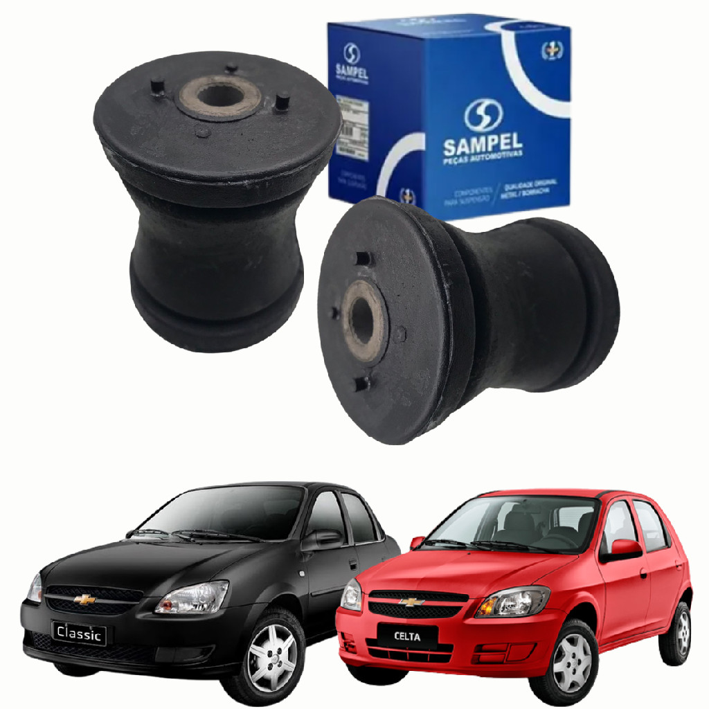 Par Bucha Eixo Traseiro Corsa Celta Classic Prisma Sampel