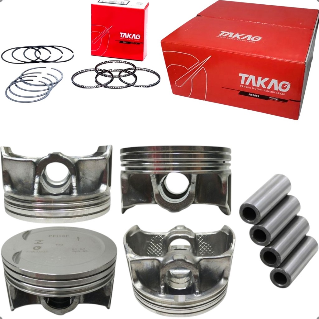 Jogo Pistao c/ Aneis Doblo Idea Palio Linea Strada Weekend Punto 1.8 16v Etorq 2010 A 2014 C Rebaixo