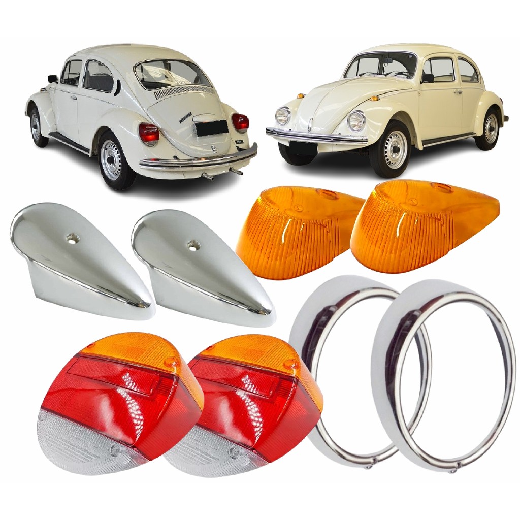 Lente Lanterna Traseira Dianteira Aro Capa Pisca Fusca Fafá Itamar 80 81 82 83 84 85 86 93 94 95 96